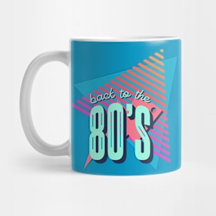 80's Retro Fashion T-Shirt - Bold Back To The 80's Print, Iconic Party Wear, Great for Retro-Themed Events & Gifts Mug